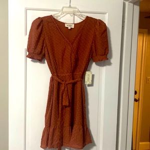 Burnt orange dress